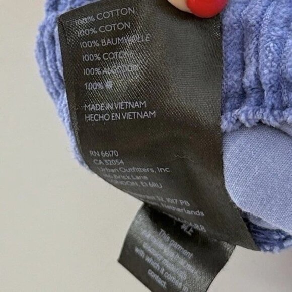 Urban Outfitters BDG Pants Blue Corduroy Cargo Wide Leg Baggy Y2K Grunge Punk 30 - Picture 6 of 10